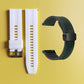22mm Silicone Watch Strap + Leather Watch Strap