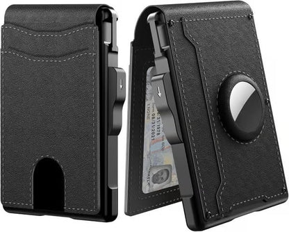 Aluminum RFID Wallet – AirTag Ready & Pop-Up Card Access