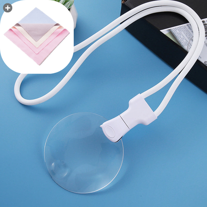 🔥Hot Sale Offers-5X Hands Free Magnifying Glass