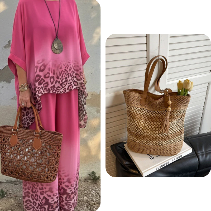 Women's Gradient Leopard Print 2-Piece Set