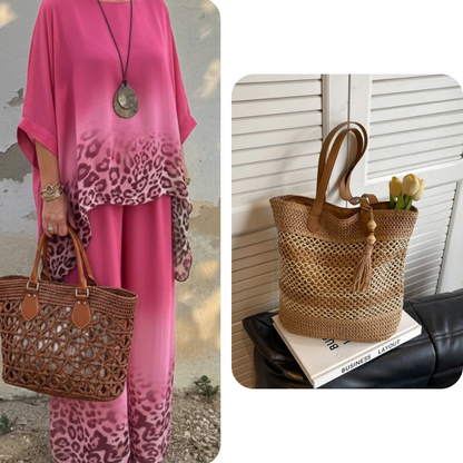 Women's Gradient Leopard Print 2-Piece Set