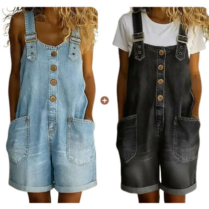 ⌛Limited-time Offer 50% OFF👍-Women's Casual Denim Romper