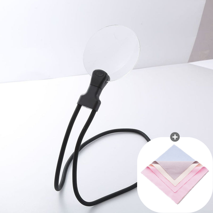 🔥Hot Sale Offers-5X Hands Free Magnifying Glass