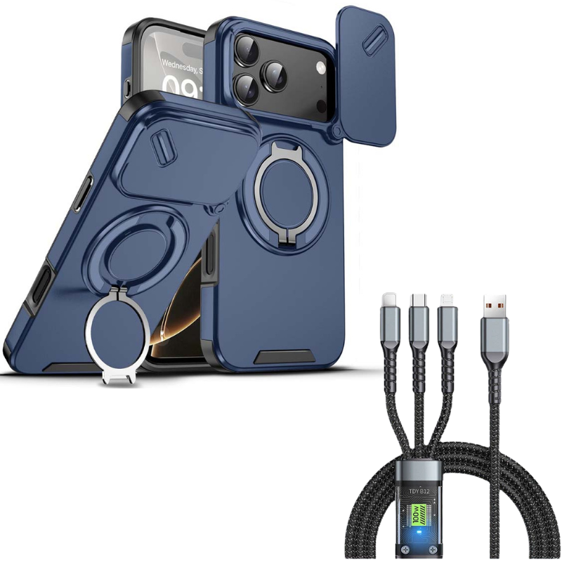 🔥 LAST DAY PROMOTION - 50%OFF 🔥 Magnetic Phone Case with Ring Stand For iPhone