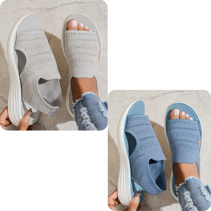 Women's Breathable Knit Platform Sandals