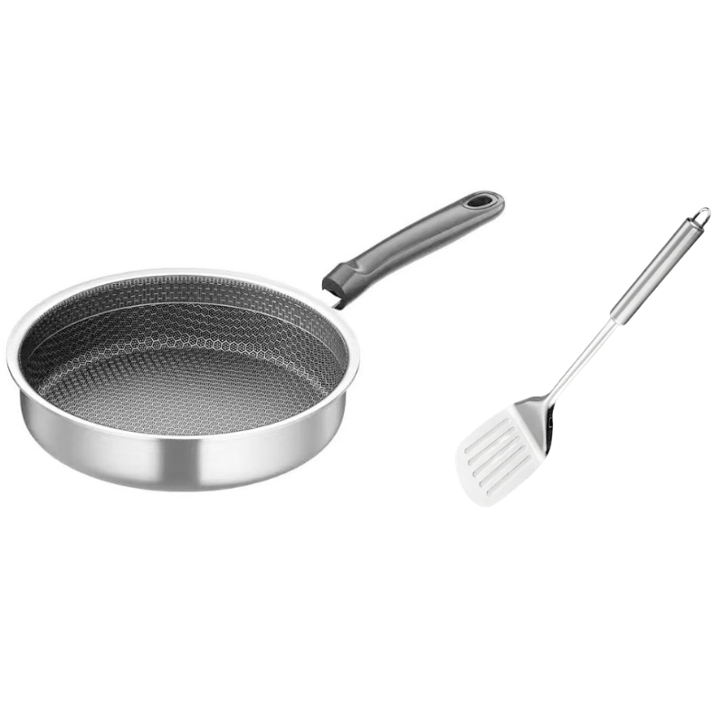 Honeycomb Non-Stick Stainless Steel Frying Pan