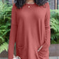 HOT SALE 50% OFF💥LONG SLEEVE THUMBHOLE SWEATER POCKET TUNIC