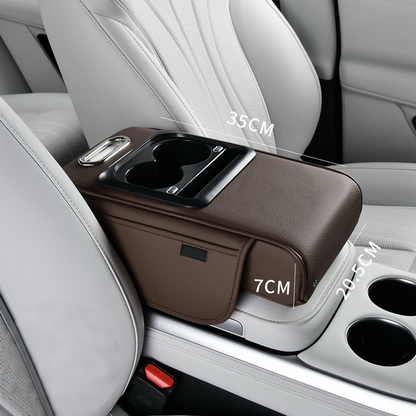 Armrest Storage Box with LED Ambient Lighting