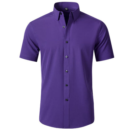 ⏰HOT SALE 50% OFF🔥STRETCH NON-IRON ANTI-WRINKLE SHIRT💕Summer must-have short-sleeved shirt