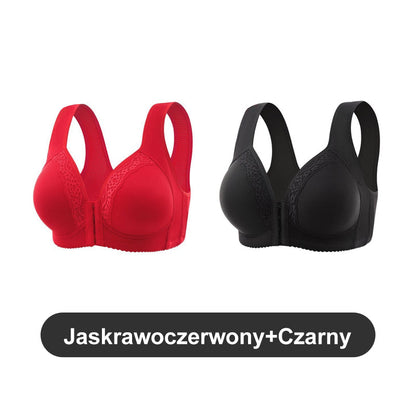 💥Buy 1 Get 1 Free💥Breathable Front-Closure Plus-Size Bra with Wire-Free Support