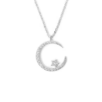 🔥50% off💕Bright Night: Moon Star Necklace🌙✨