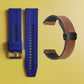 22mm Silicone Watch Strap + Leather Watch Strap