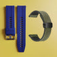 22mm Silicone Watch Strap + Leather Watch Strap