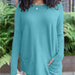 HOT SALE 50% OFF💥LONG SLEEVE THUMBHOLE SWEATER POCKET TUNIC