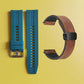 22mm Silicone Watch Strap + Leather Watch Strap