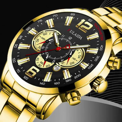 Luminous needle quartz watch