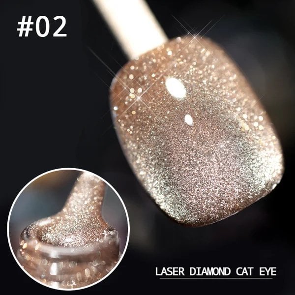 💅LAST DAY HOT SALE 50% OFF💎Laser Diamond Cat Eye Nail Polish
