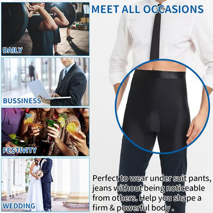 ⏳Time-limited Special⏰Men's Compression Shorts - High Waist Tummy Control & Sweat-Wicking