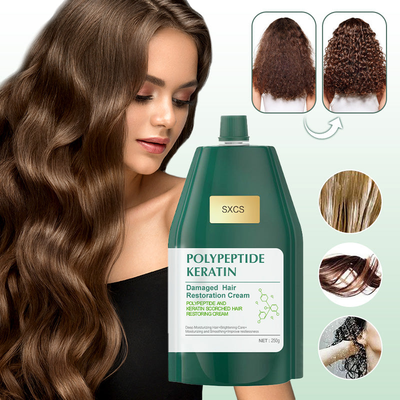 🥳2026 HOT SALE🥳💞50K+ SOLD!⏳Limited-time 50% off⏰Polypeptide Keratin Hydrating Smoothing Hair Damage Repair Cream🥇