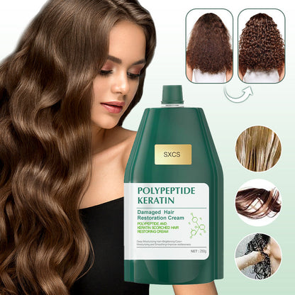 🥳2026 HOT SALE🥳💞50K+ SOLD!⏳Limited-time 50% off⏰Polypeptide Keratin Hydrating Smoothing Hair Damage Repair Cream🥇