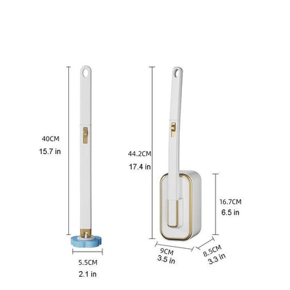 🔥NEW YEAR SALE £10.99!!⚡50K+ SOLD!🚽💦Disposable Replacement Wall-Mounted Innovative Toilet Brush Set✨