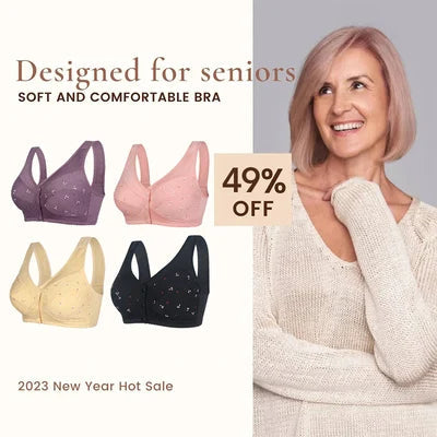 🌹Buy 1 Get 2 Free🌹LAST DAY SALE 49% OFF - Comfortable & Convenient Front Button Bra