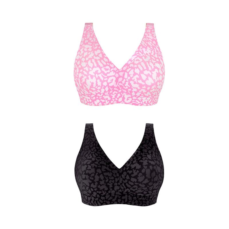 💗LAST DAY PROMOTION - 50%OFF💗Stylish Leopard Pattern Breathable Everyday Bra