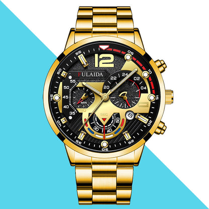 Luminous needle quartz watch