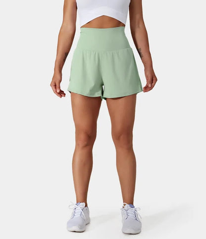 ✨️2025 Hot Sale 49% OFF🥰High Waisted 2-in-1 Yoga Shorts & Side Pockets