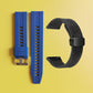 22mm Silicone Watch Strap + Leather Watch Strap