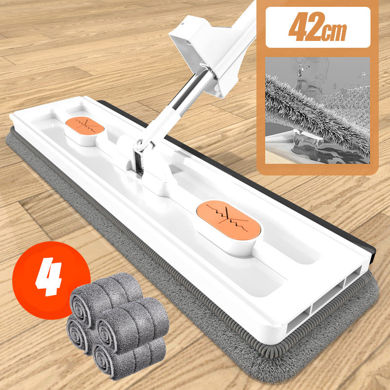🧹 55% OFF + FREE BUCKET! 💦 2025 Ultra-Absorbent Flat Mop - Large 360° Swivel Head for Effortless Floor Cleaning, Limited Stock! 🏠🚀