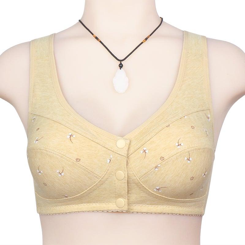 🔥Buy 2 get 1 free (3pcs)🔥Design for Senior Front Closure Cotton Bra