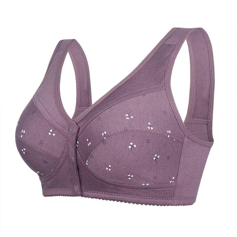 🔥Buy 2 get 1 free (3pcs)🔥Design for Senior Front Closure Cotton Bra