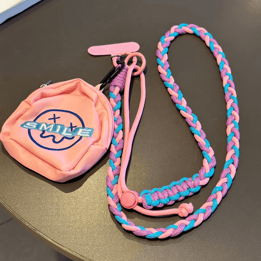 Phone Crossbody Strap with a Cute Little Storage Pouch