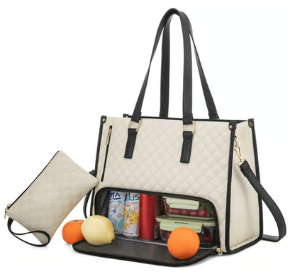 📢📢50%  OFF !!!⏰3 in 1 Lunch Tote Bag for Women🎁Free Matching Wallet⏰