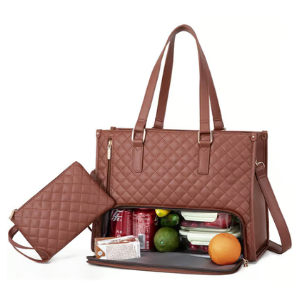 📢📢50%  OFF !!!⏰3 in 1 Lunch Tote Bag for Women🎁Free Matching Wallet⏰