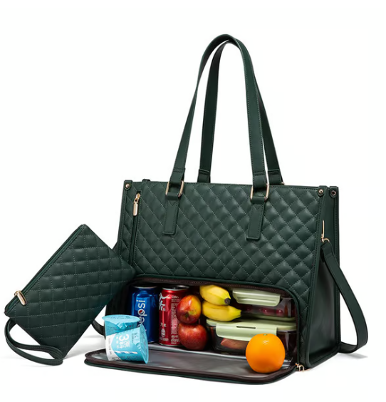 📢📢50%  OFF !!!⏰3 in 1 Lunch Tote Bag for Women🎁Free Matching Wallet⏰