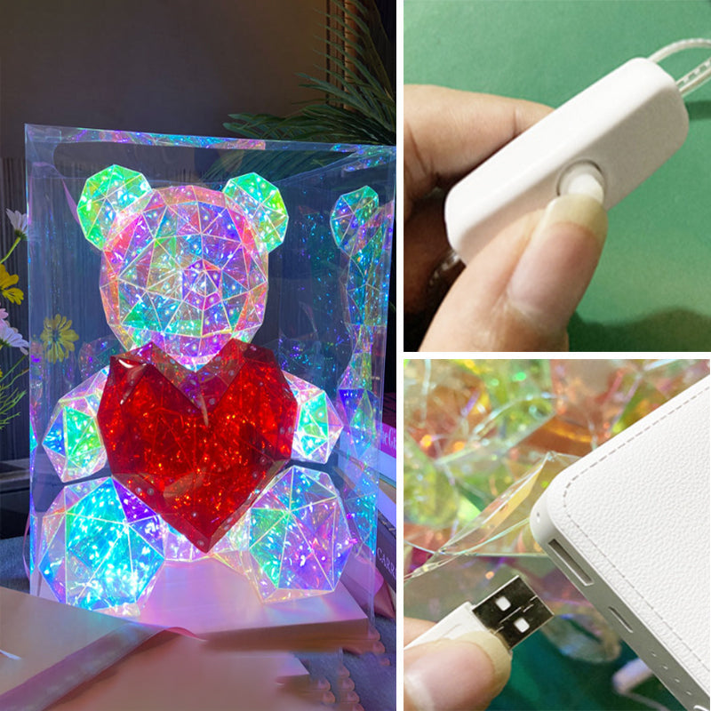 💕Anniversary Special - 50% OFF🎁 Colorful Glowing Bear