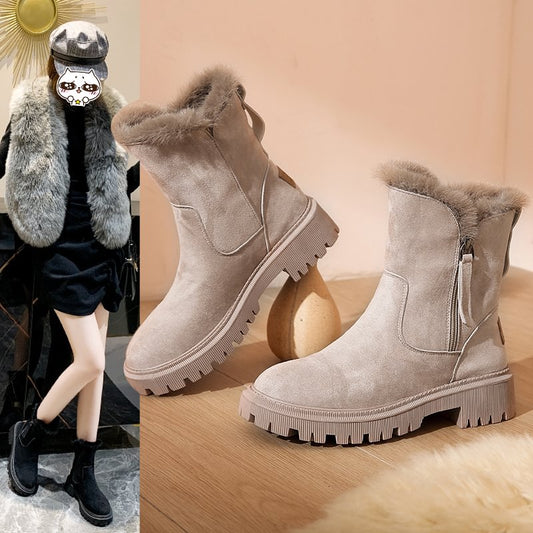 Women's Winter Fleece Snow Boots