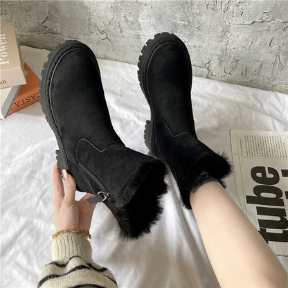 Women's Winter Fleece Snow Boots