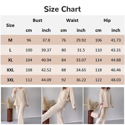 🔥Limited Time Sale 37% OFF🎁V-Neck Casual Slit Knitted Two-Piece Set
