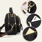 🎁Classic Multifunctional Compartments Adjustable Wide Shoulder Strap Leather Crossbody Bag