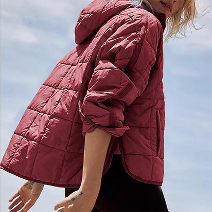 🔥Last Day Promotion 49% OFF -Women's Oversized Hooded Puffer Jacket Quilted Lightweight Winter Warm Pullover Padded Hoodies Coat