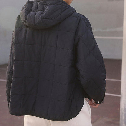 🔥Last Day Promotion 49% OFF -Women's Oversized Hooded Puffer Jacket Quilted Lightweight Winter Warm Pullover Padded Hoodies Coat