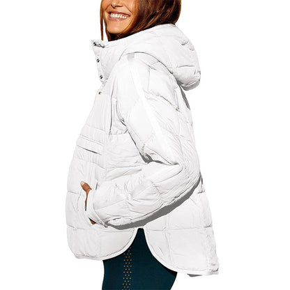 🔥Last Day Promotion 49% OFF -Women's Oversized Hooded Puffer Jacket Quilted Lightweight Winter Warm Pullover Padded Hoodies Coat