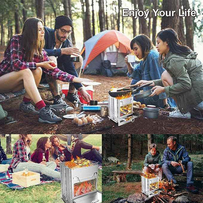 Foldable BBQ Grill for Outdoor Camping