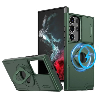 Samsung Military Grade Shockproof Case with Ring Kickstand（Series S21-25）