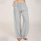Women's Summer Linen Cotton Wide Leg Pants