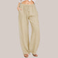 Women's Summer Linen Cotton Wide Leg Pants