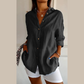 🔥Hot Sale 50% OFF🌷Classic Pleated Textured Single-Breasted Lapel Shirt for Women